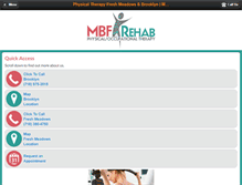 Tablet Screenshot of mbfrehab.com